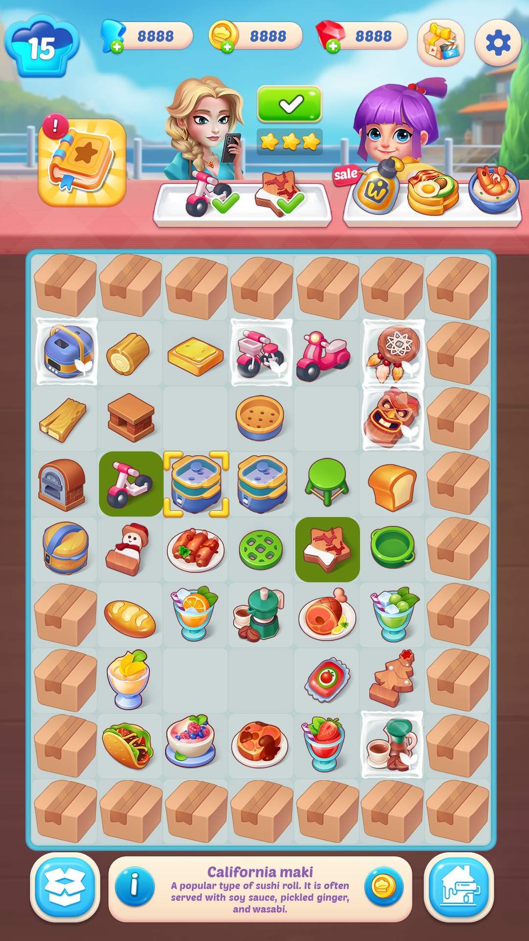 اسکرین شات 1 بازی Diner Story: Merge Cook Decor