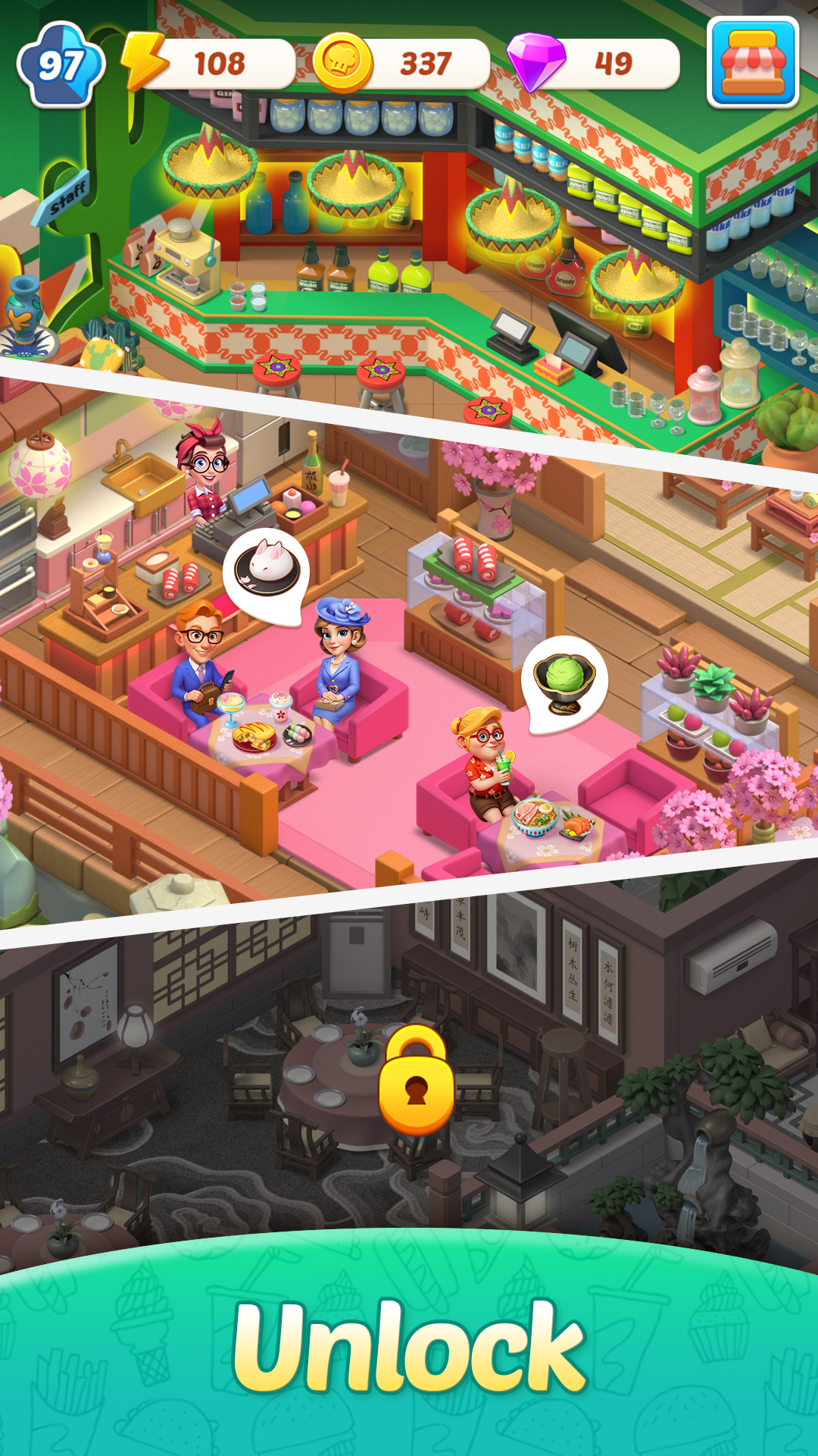 اسکرین شات 6 بازی Merge Cooking®