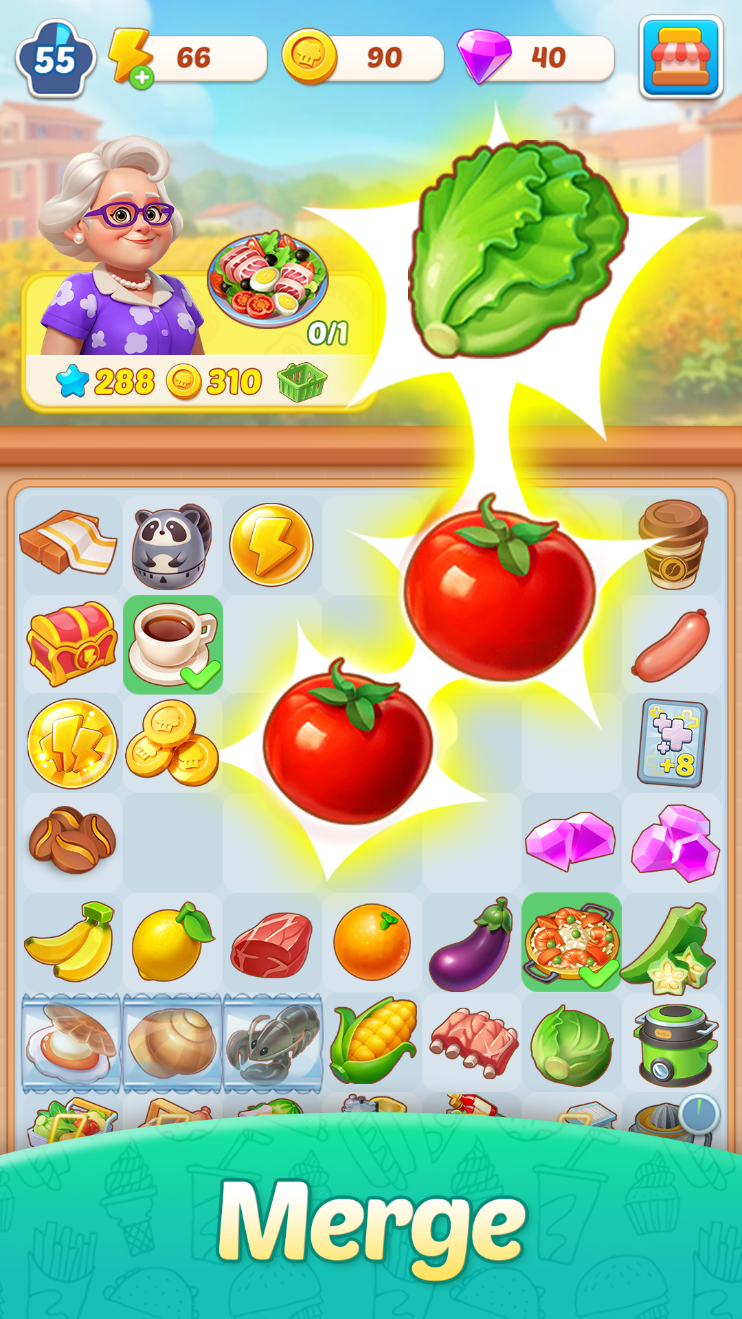 اسکرین شات 1 بازی Merge Cooking®