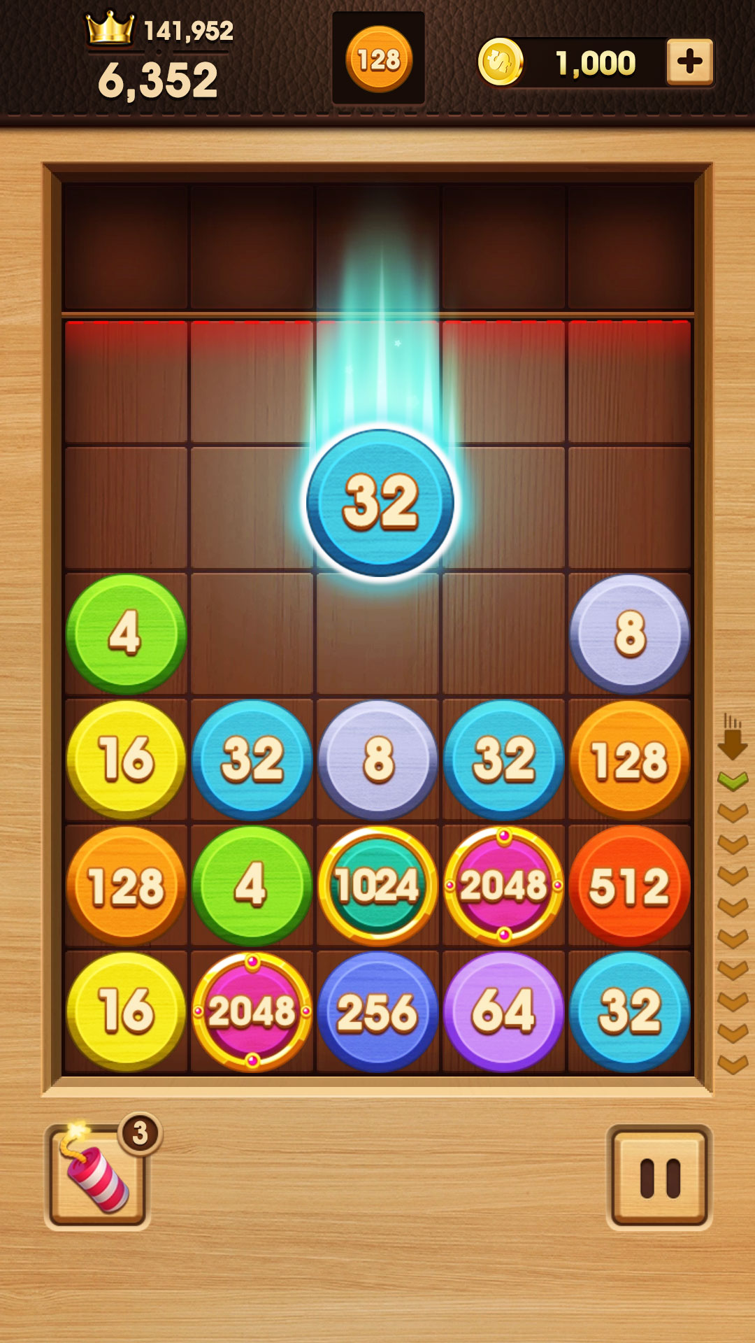اسکرین شات 1 بازی Merge Numbers – 2048 Puzzle