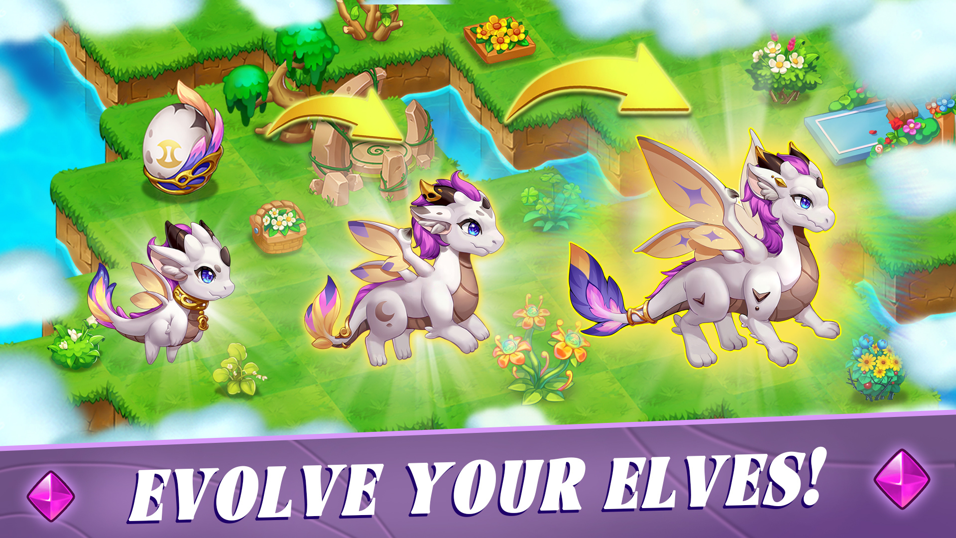 اسکرین شات 3 بازی Merge Elves-Merge 3 Puzzles