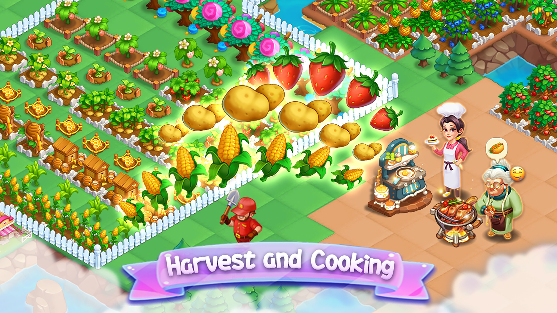 اسکرین شات 2 بازی Merge Farmtown