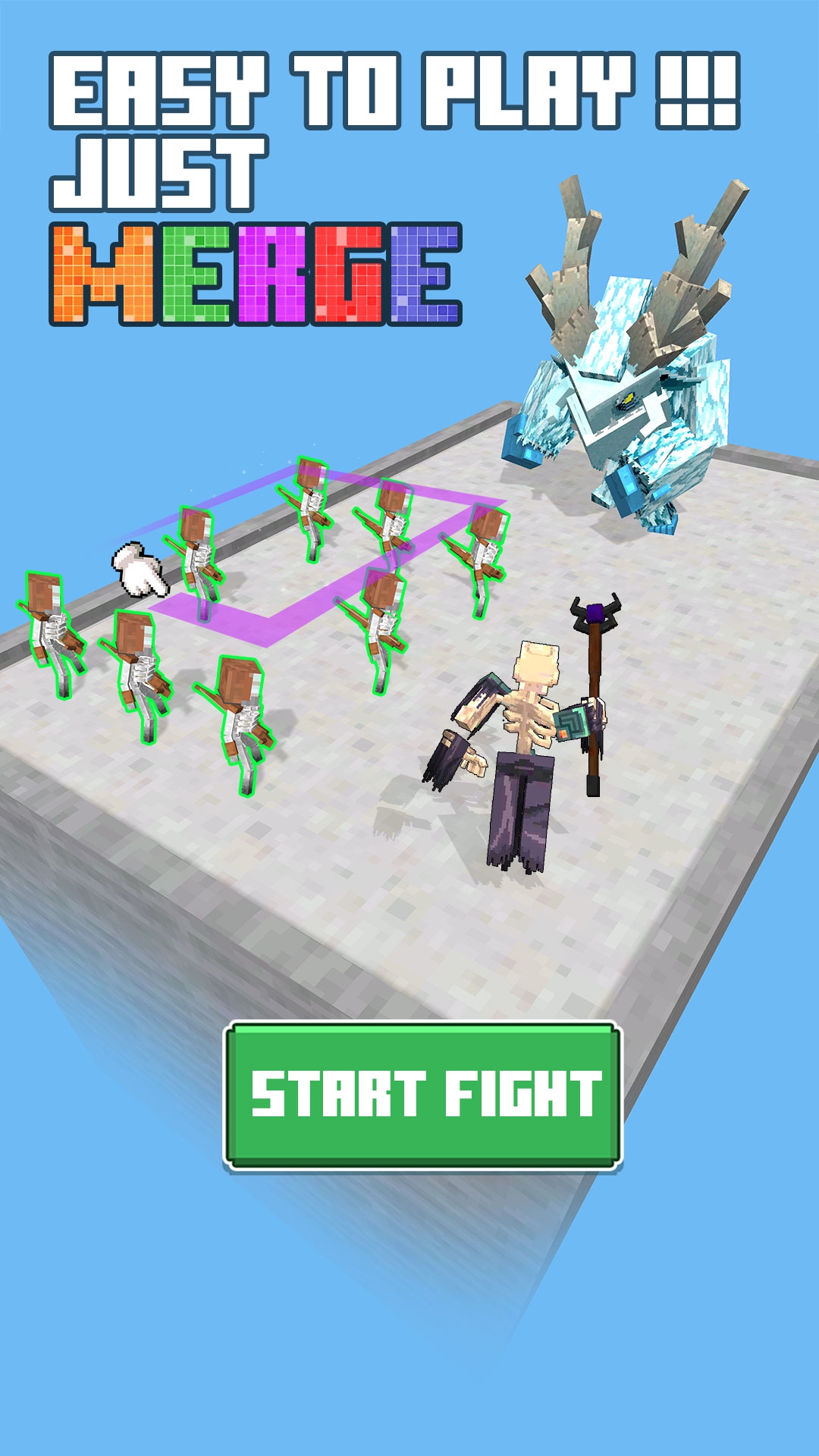 اسکرین شات 1 بازی Dinosaur Merge: Block Fighting