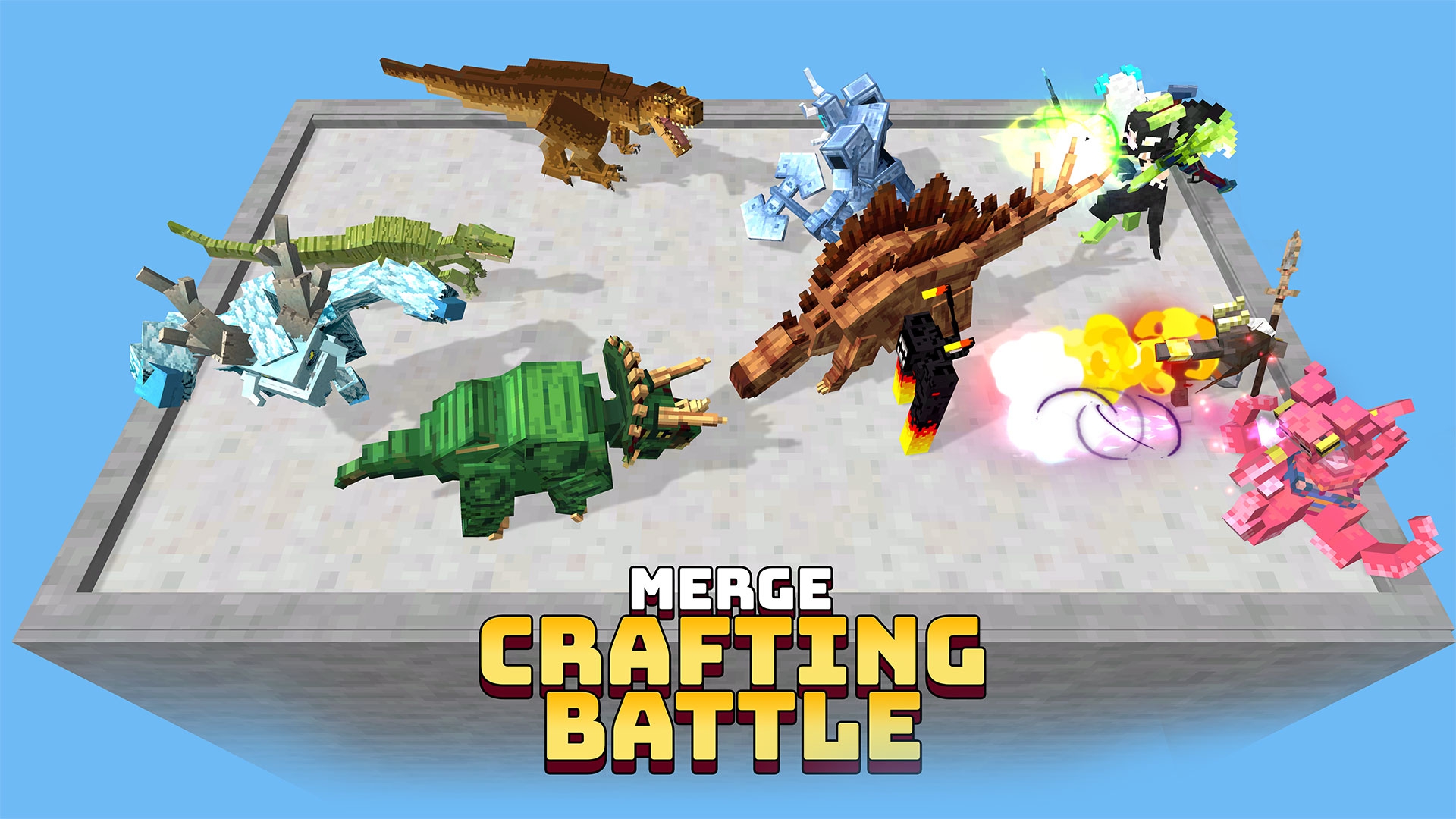 اسکرین شات 7 بازی Dinosaur Merge: Block Fighting