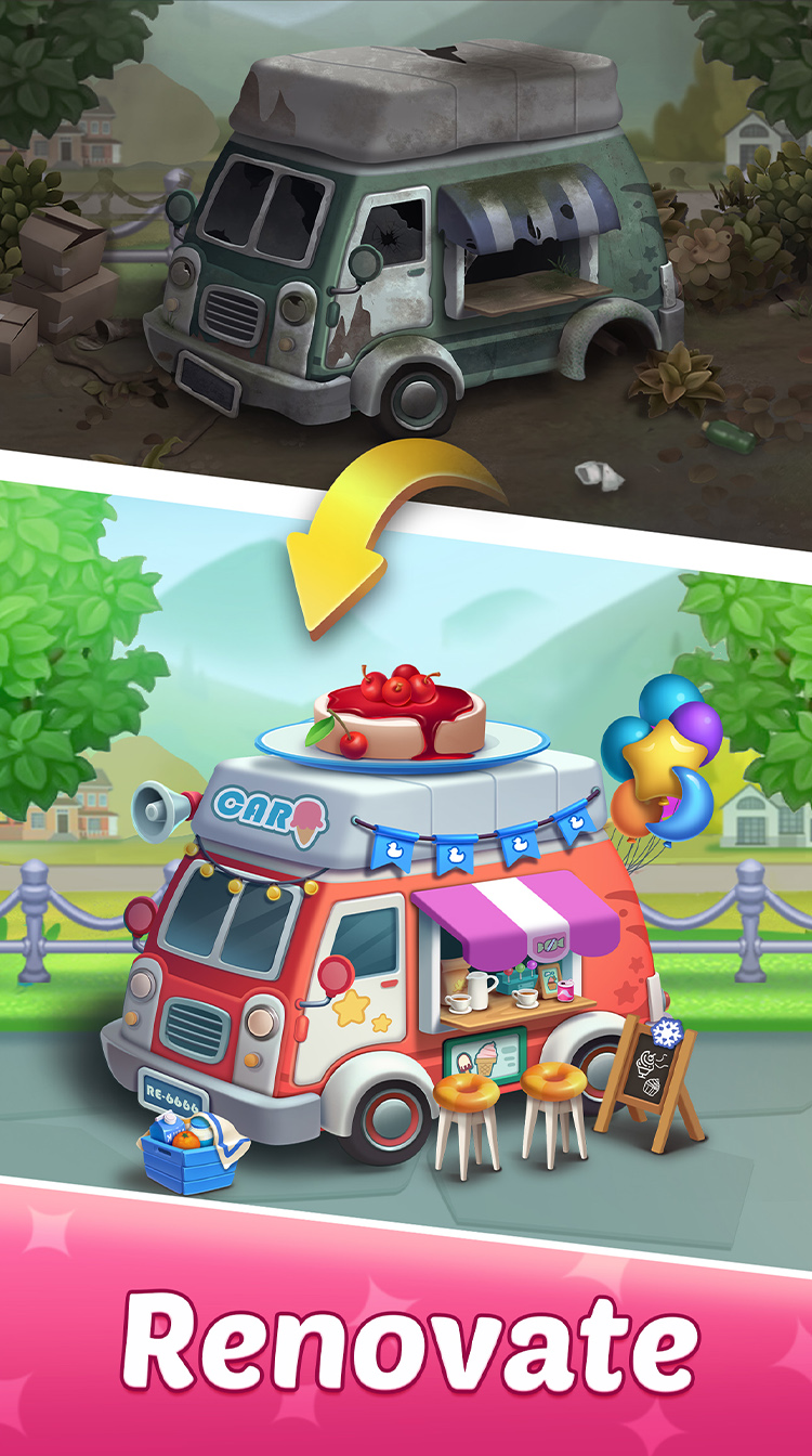 اسکرین شات 3 بازی Merge Honey-Dream Design Game