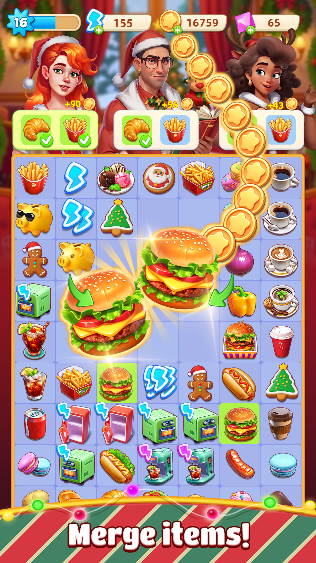 اسکرین شات 4 بازی Merge Diner - Restaurant Games