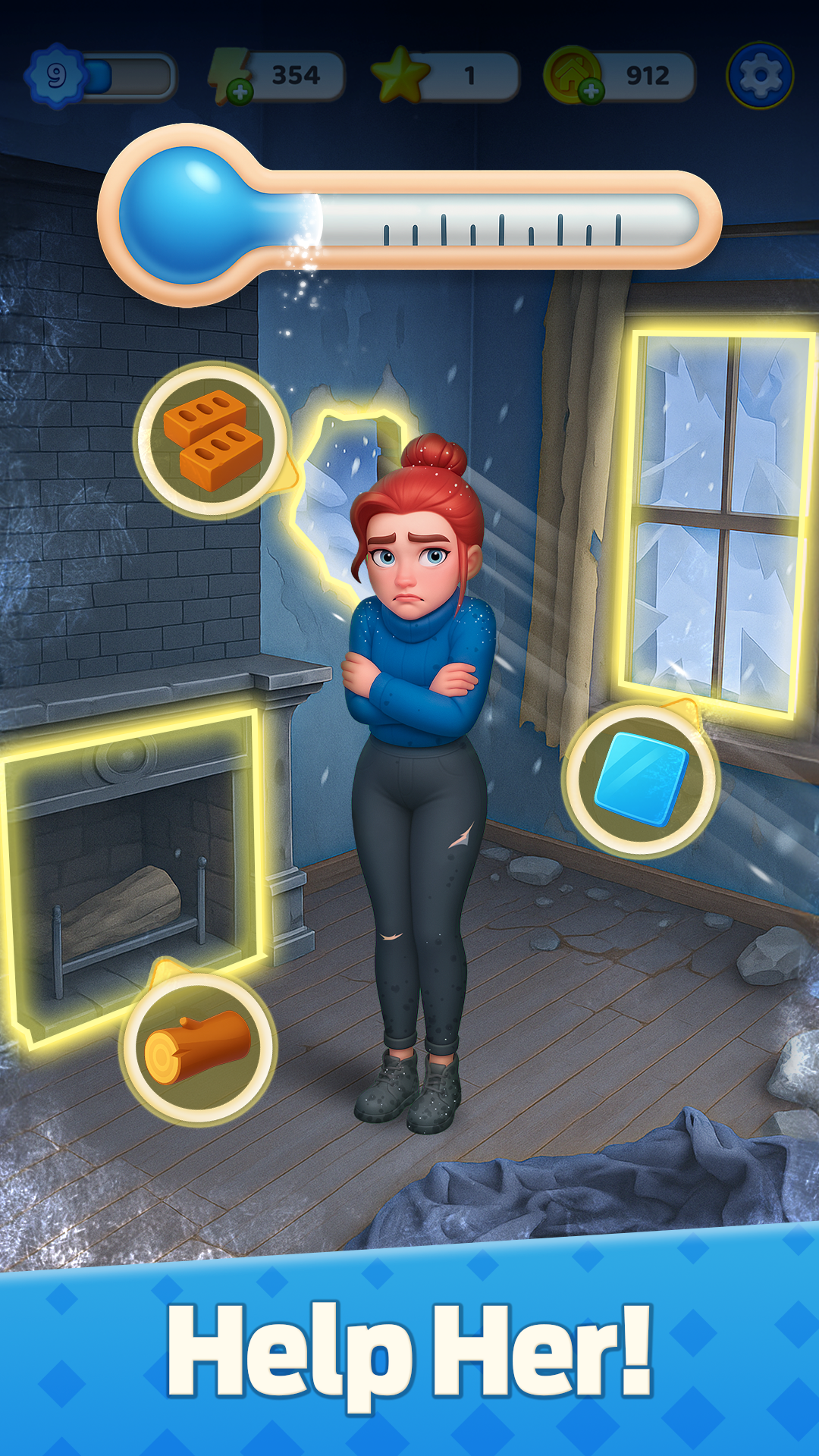 اسکرین شات 1 بازی Mergedom: Home Design & Merge