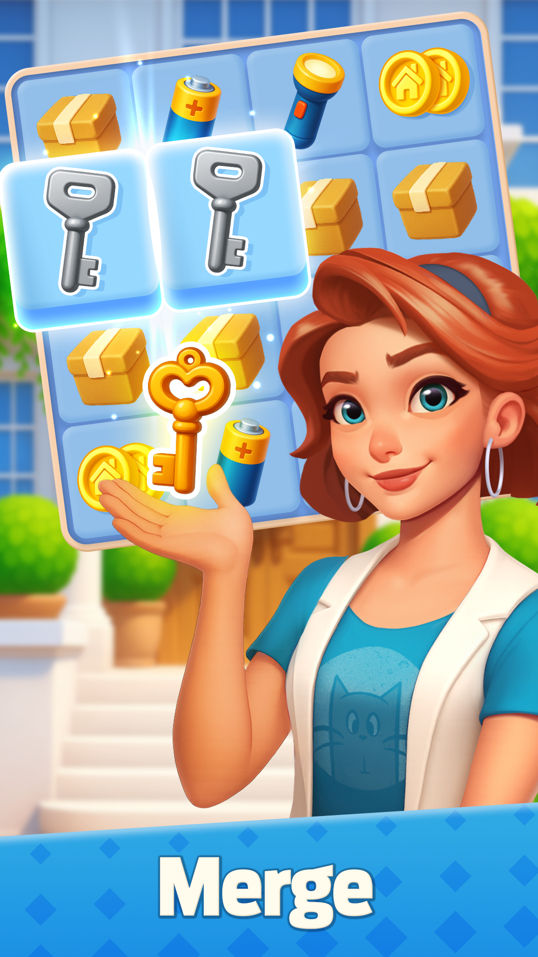 اسکرین شات 2 بازی Mergedom: Home Design & Merge