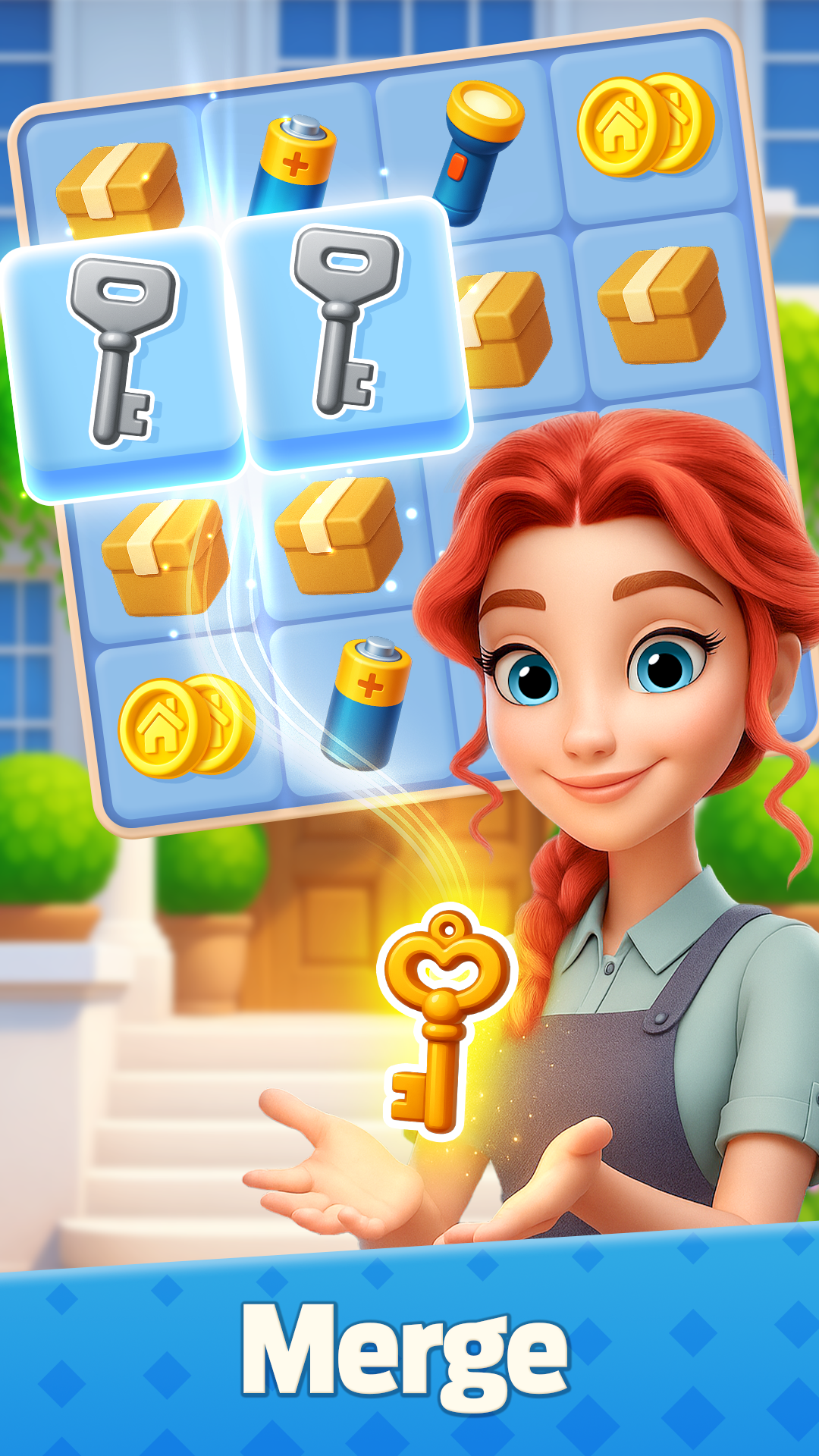 اسکرین شات 2 بازی Mergedom: Home Design & Merge