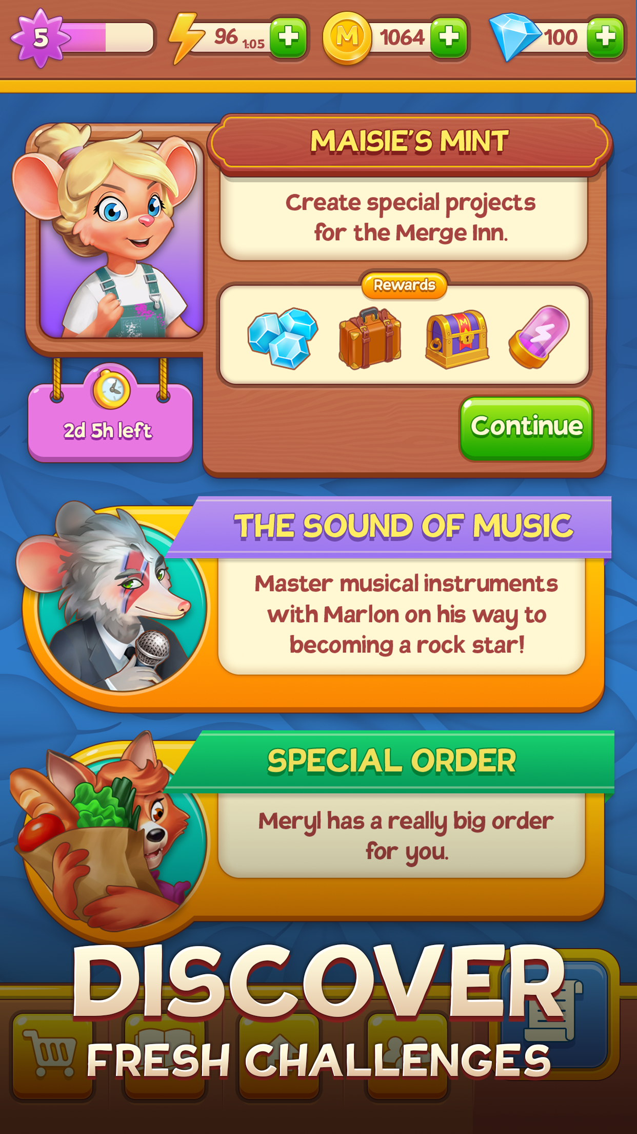 اسکرین شات 7 بازی Merge Inn - Cafe Merge Game