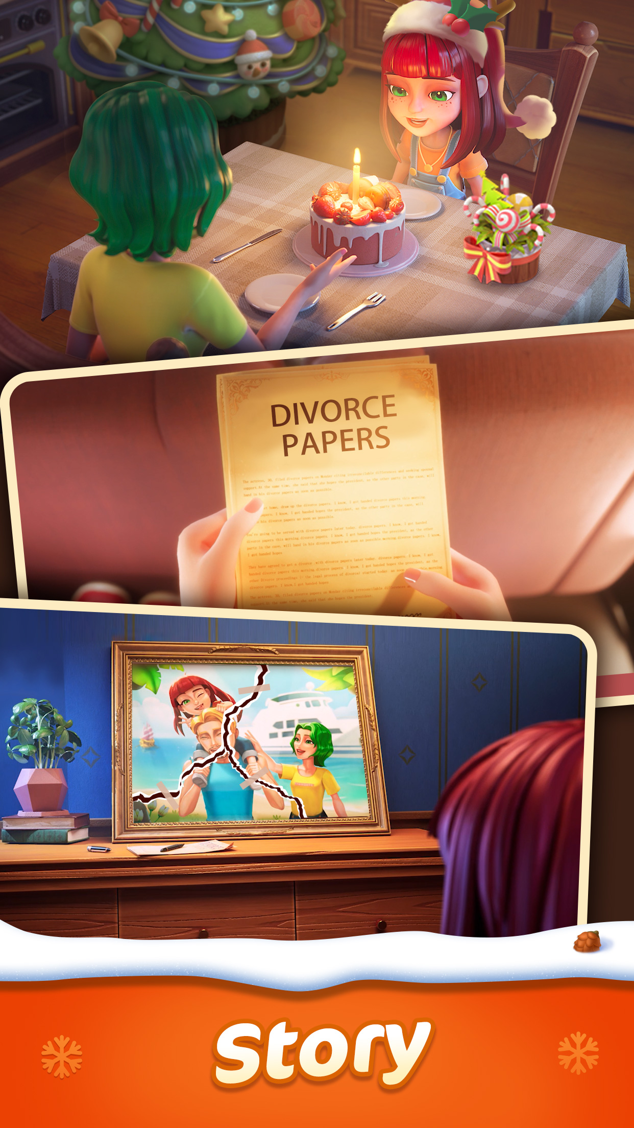 اسکرین شات 3 بازی Gossip Harbor®: Merge & Story