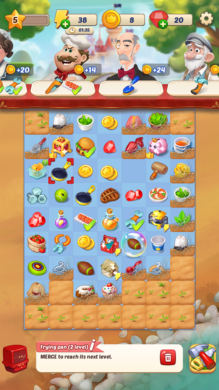 اسکرین شات 6 بازی Queen’s Castle : Merge & Story