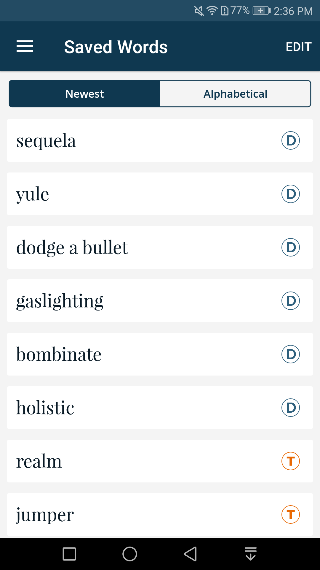 اسکرین شات 7 برنامه Dictionary - Merriam-Webster