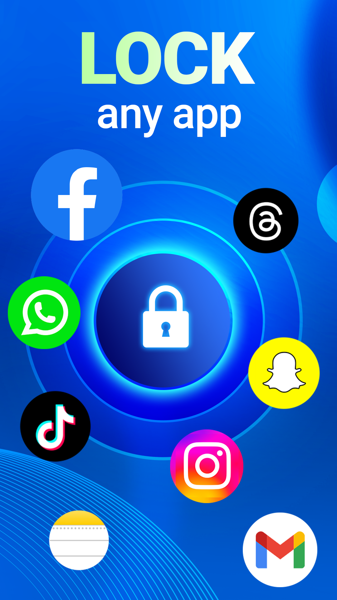 اسکرین شات 2 برنامه App locker: Fingerprint lock