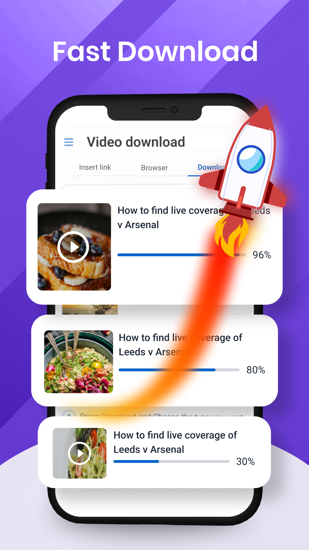 اسکرین شات 3 برنامه Video Downloader app