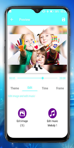 اسکرین شات 3 برنامه video maker with photo & music