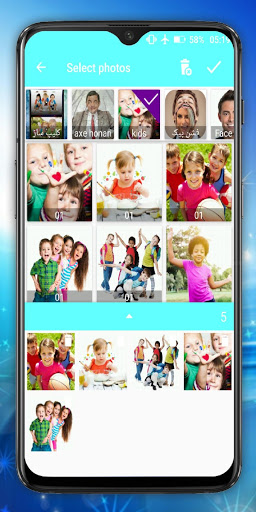 اسکرین شات 2 برنامه video maker with photo & music