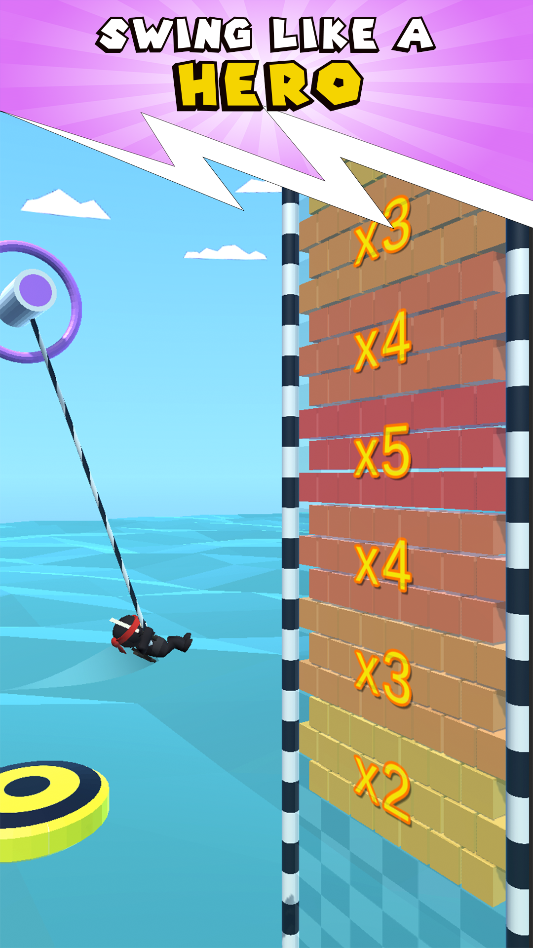 اسکرین شات 2 بازی Rope Swing 3D