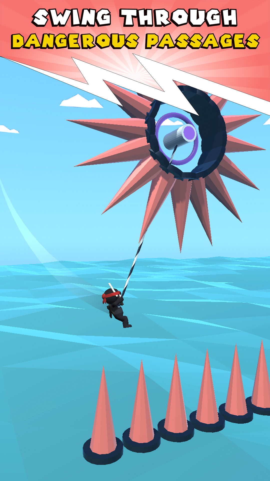 اسکرین شات 3 بازی Rope Swing 3D