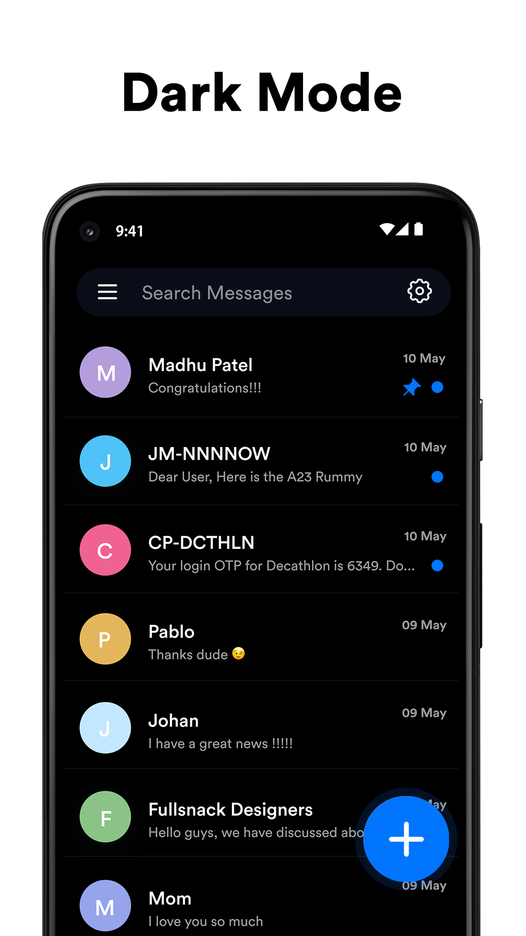 اسکرین شات 5 برنامه Messages: SMS Messaging App