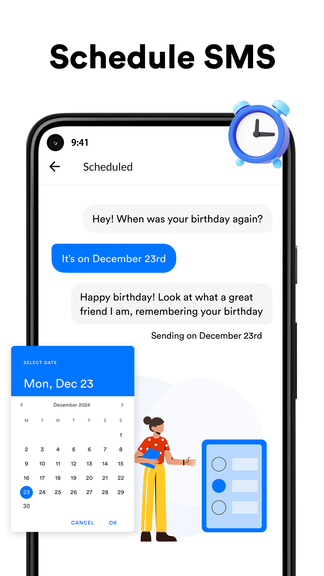 اسکرین شات 4 برنامه Messages: SMS Messaging App