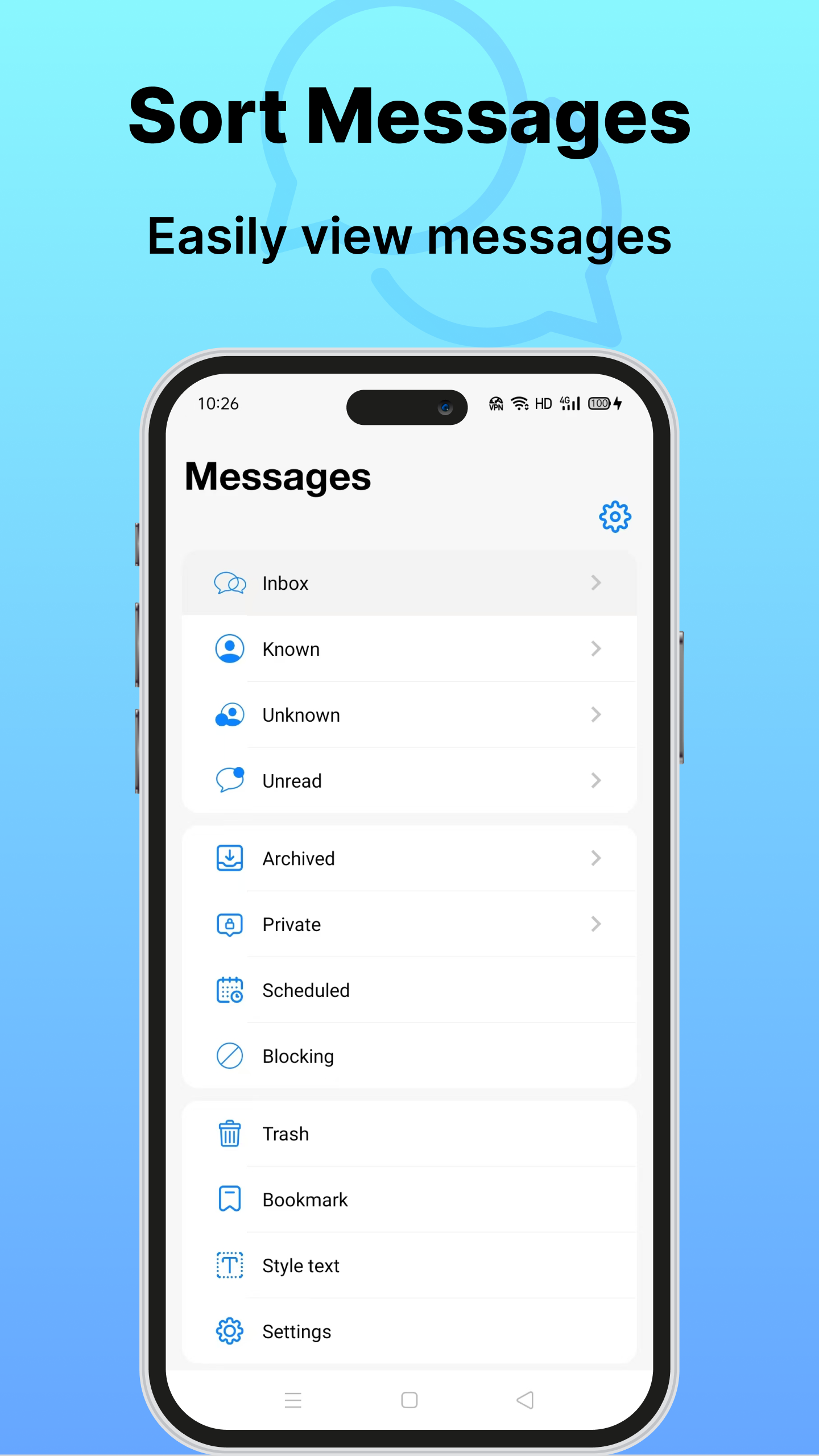 اسکرین شات 7 برنامه Messages - SMS, Text Messenger