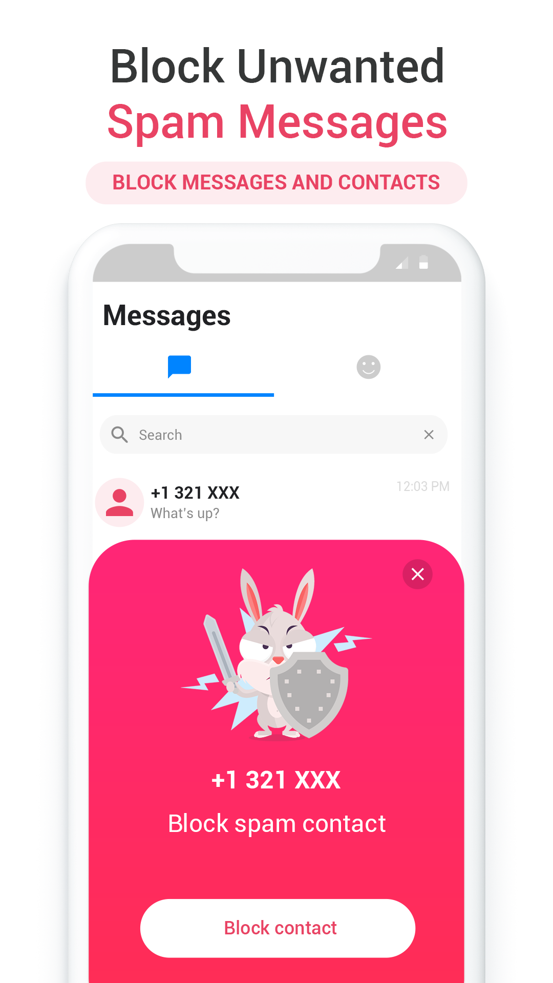 اسکرین شات 3 برنامه Messages Lite - Text Messages
