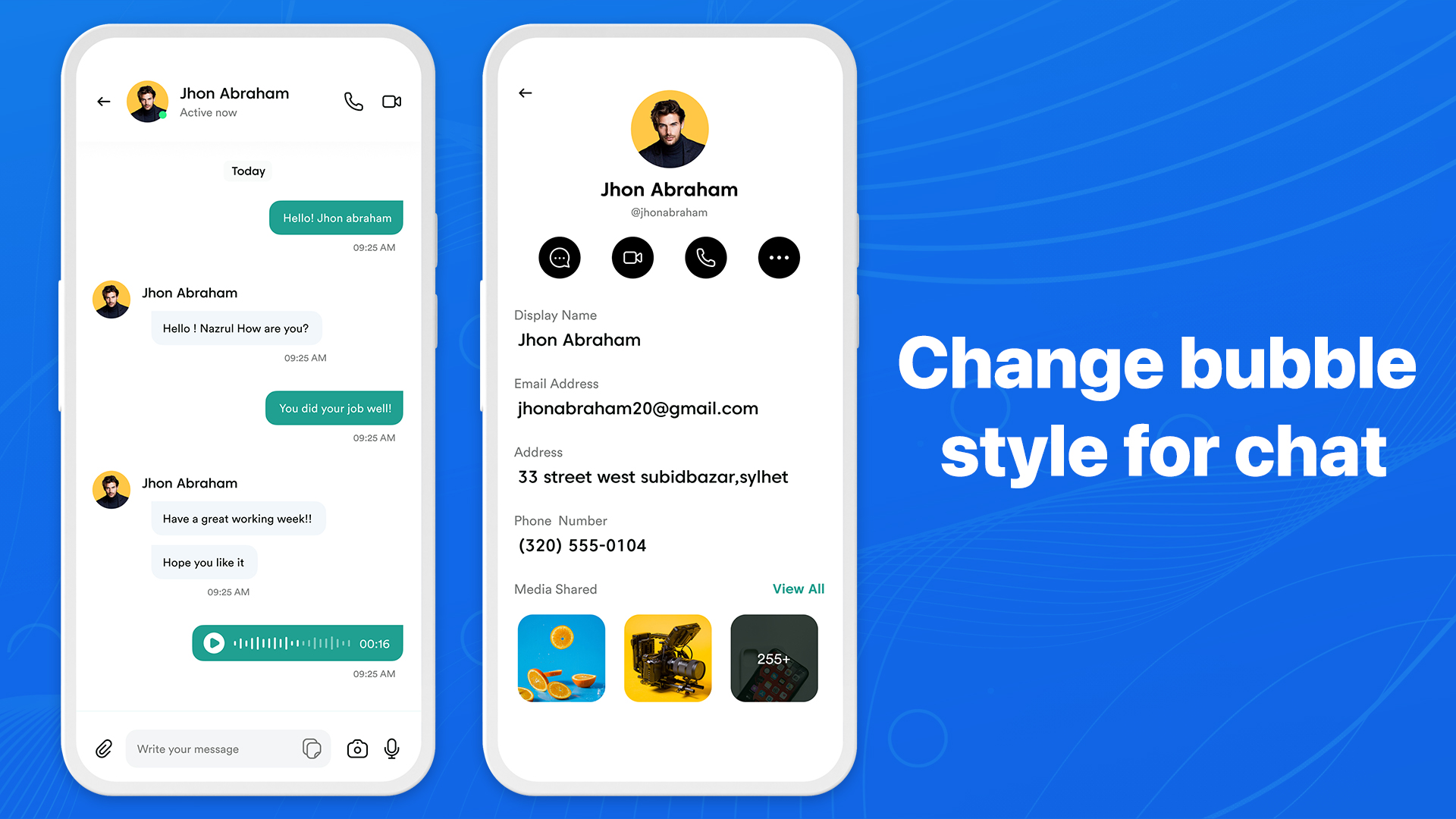 اسکرین شات 4 برنامه Messages Phone: simple message