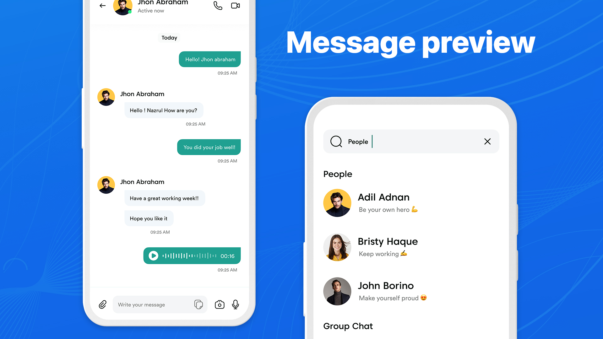 اسکرین شات 5 برنامه Messages Phone: simple message