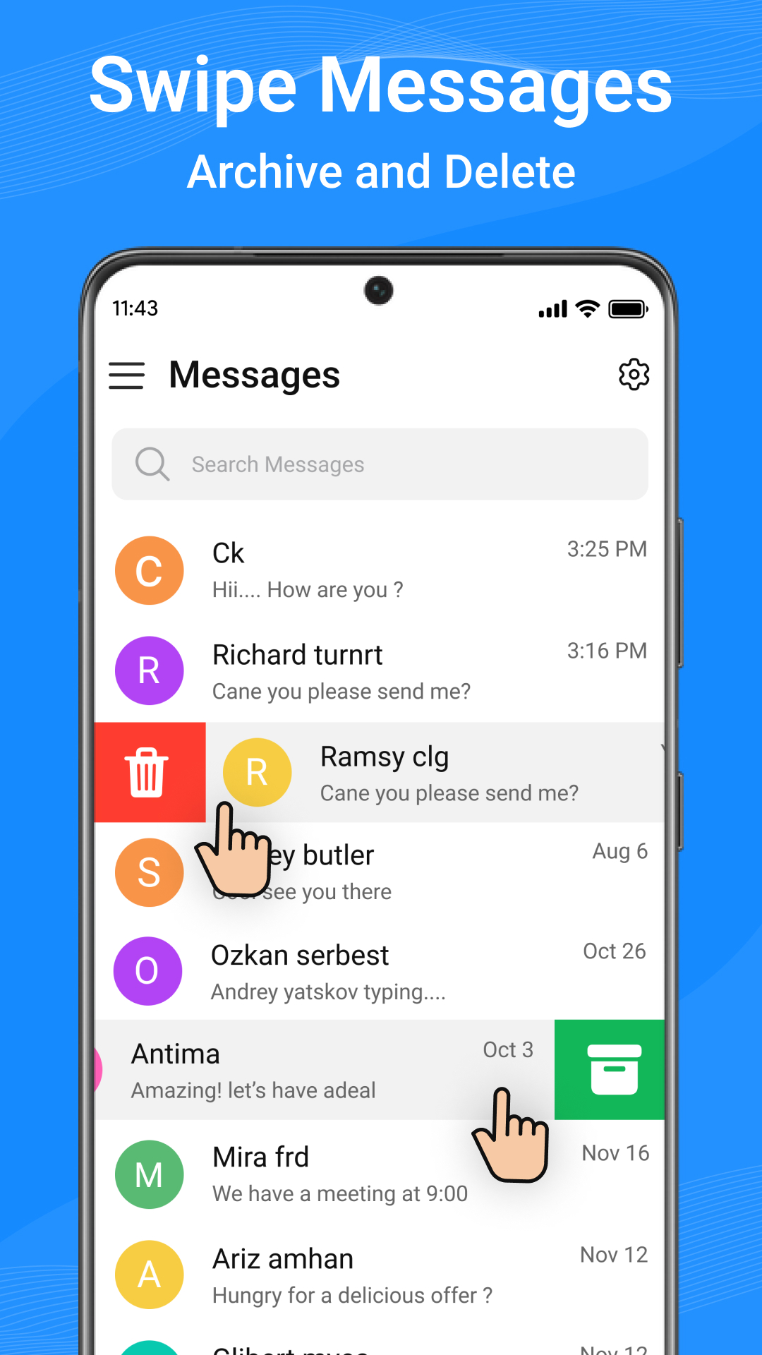 اسکرین شات 4 برنامه Messages: Text SMS