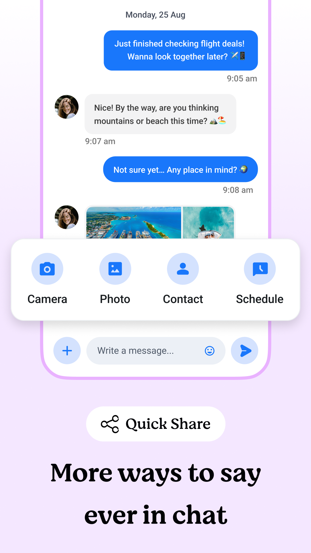 اسکرین شات 2 برنامه Messages