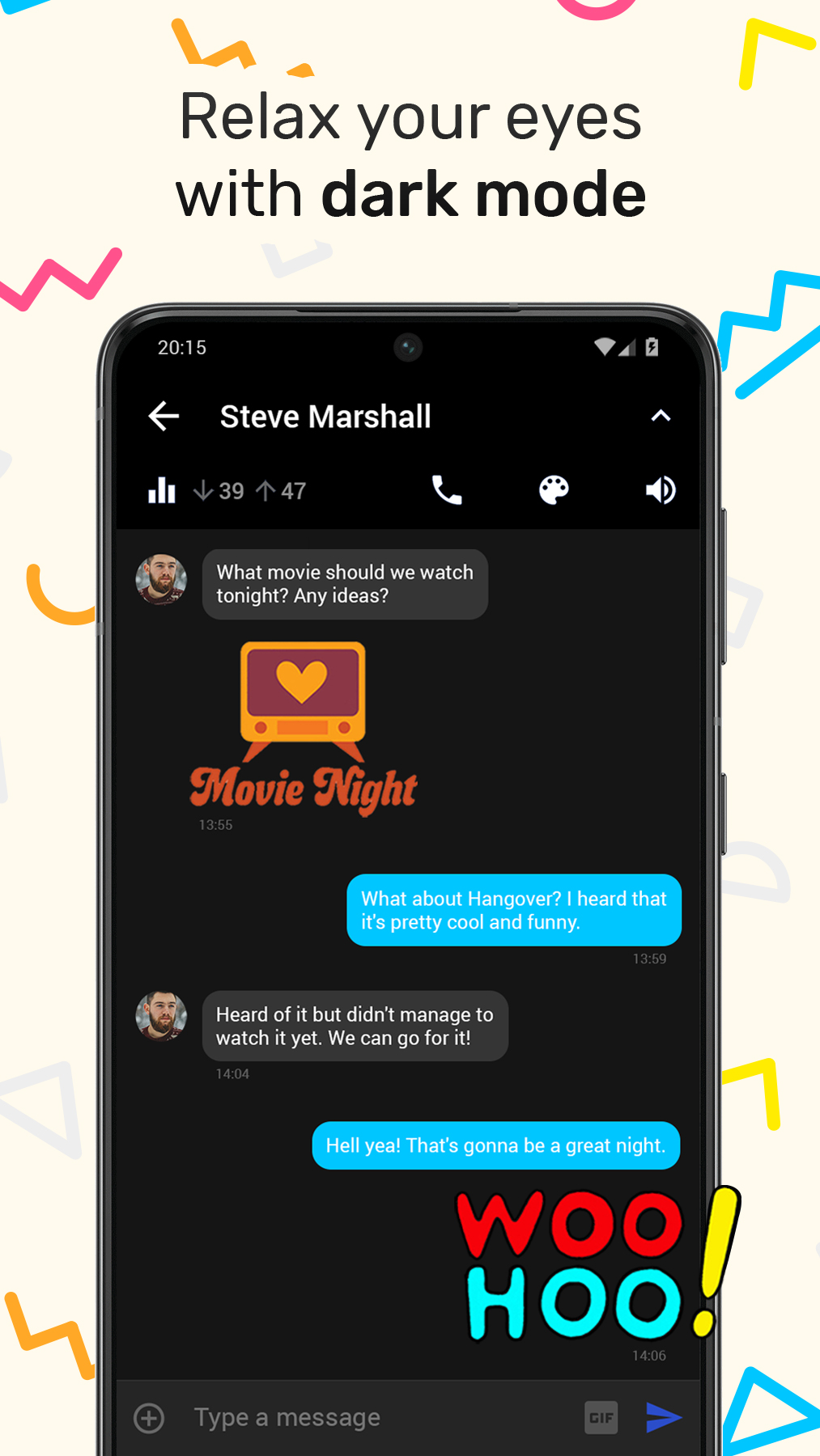 اسکرین شات 2 برنامه Messages – SMS & MMS Messenger