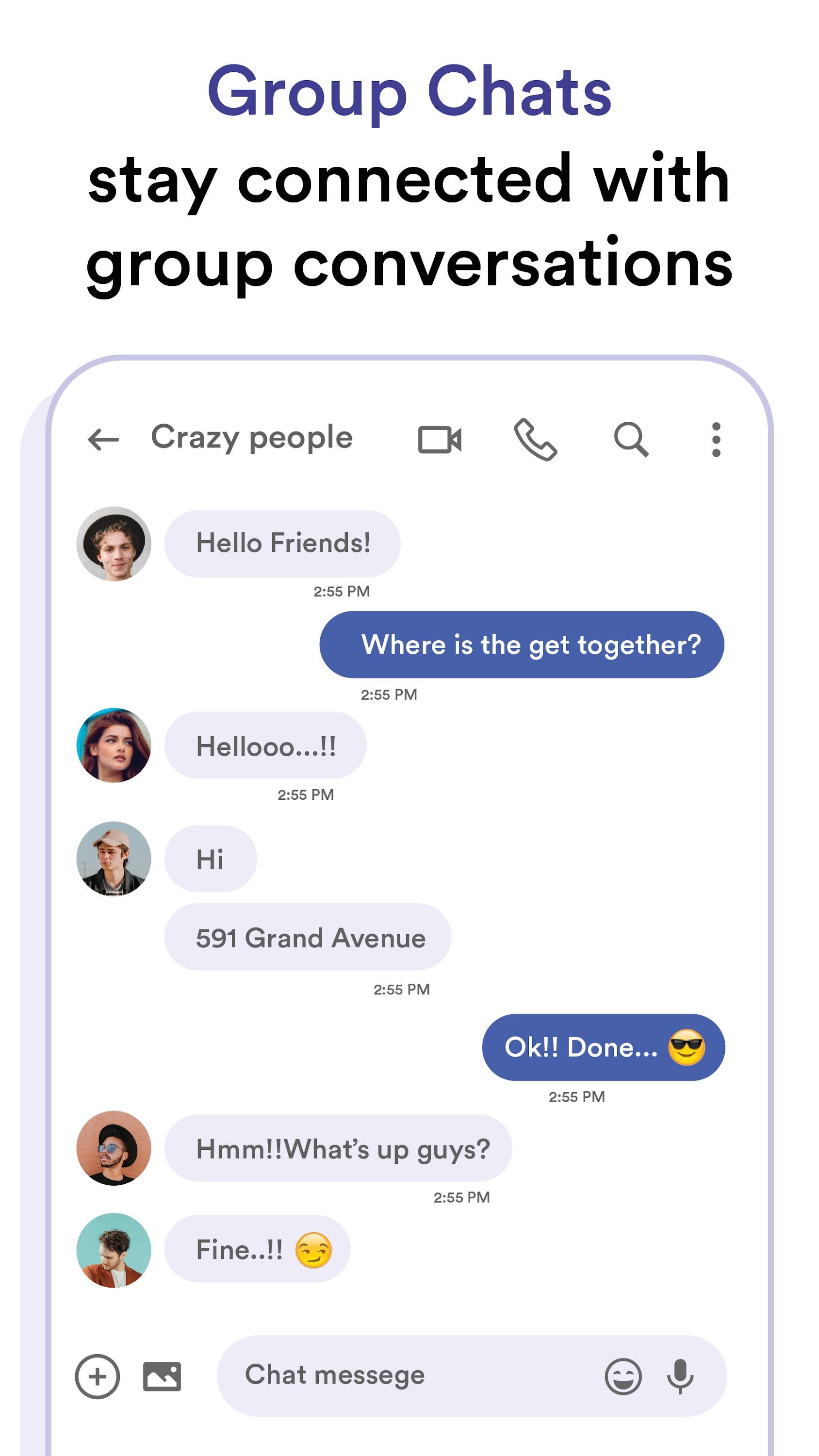 اسکرین شات 2 برنامه Messages: Phone SMS Text App