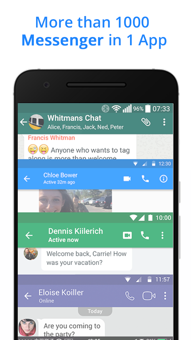 اسکرین شات 2 برنامه The Messenger for Messages