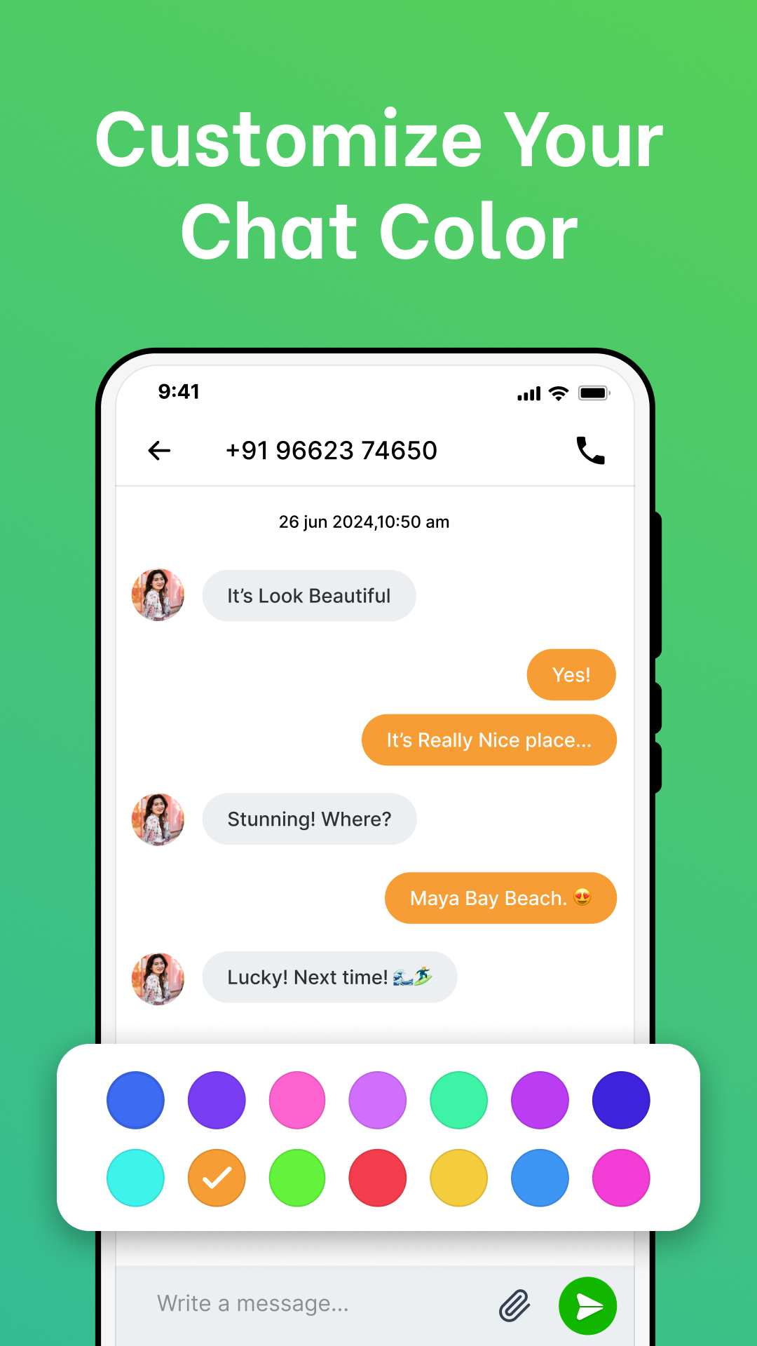 اسکرین شات 4 برنامه Messages: SMS, Messenger Home
