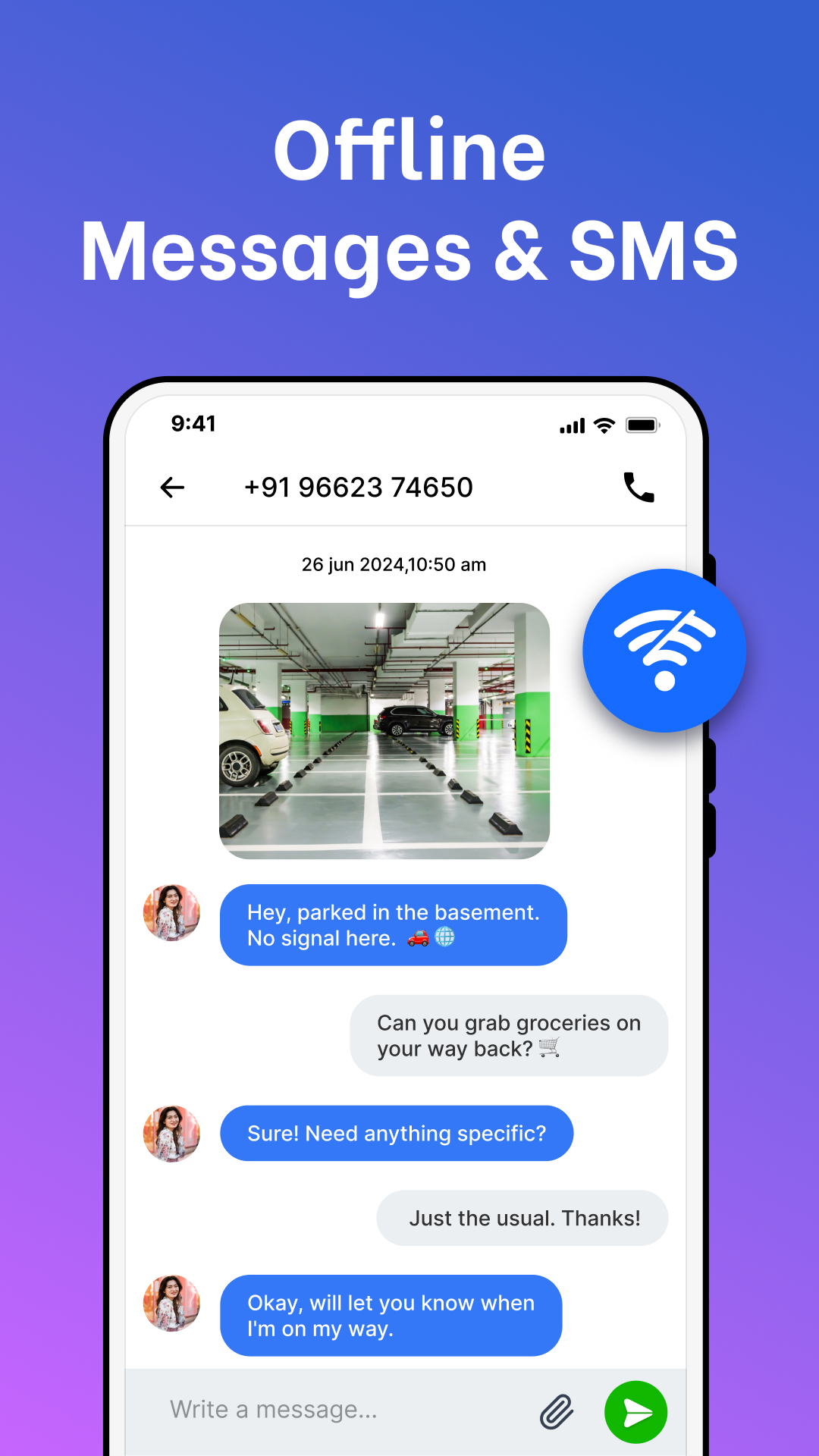 اسکرین شات 5 برنامه Messages: SMS, Messenger Home