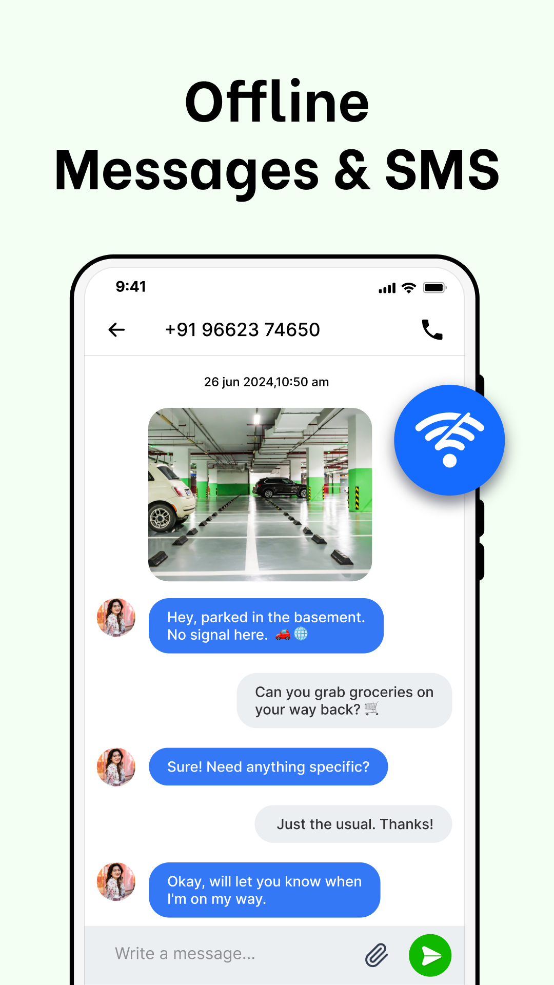 اسکرین شات 2 برنامه Messages: SMS, Messenger Home