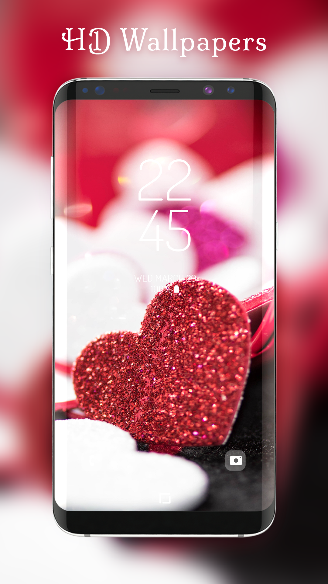 اسکرین شات 4 برنامه Romantic love red color theme
