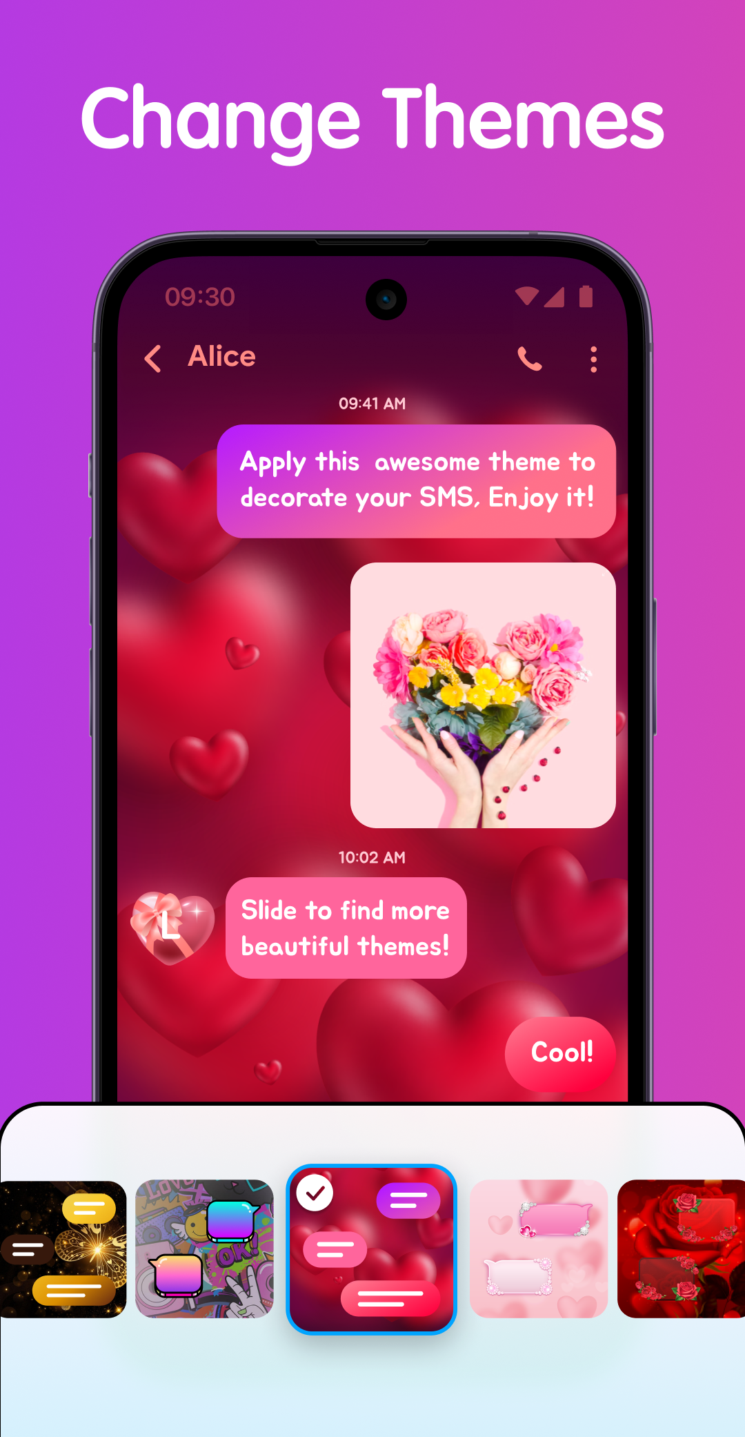 اسکرین شات 4 برنامه Font Messages : Text SMS