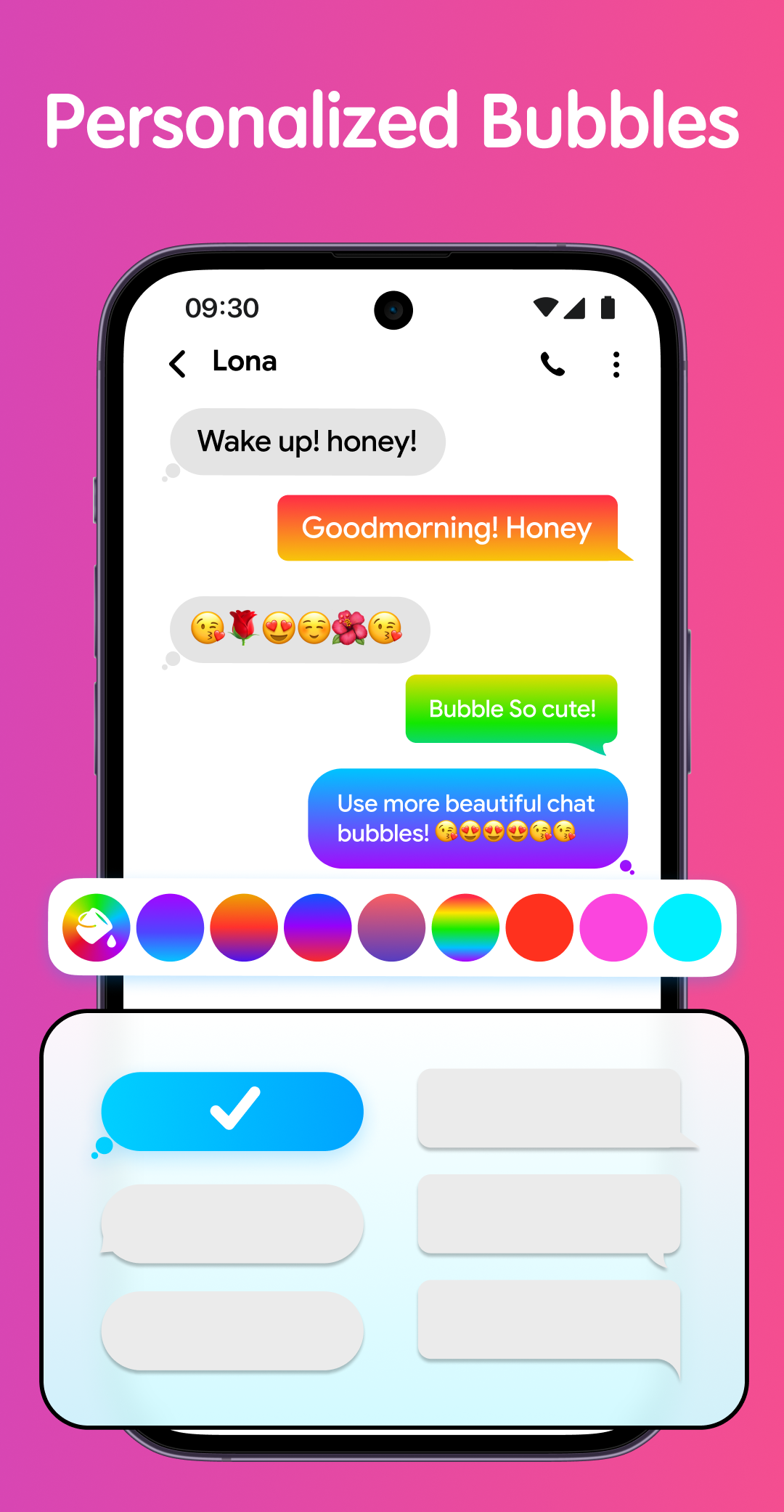 اسکرین شات 5 برنامه Font Messages : Text SMS