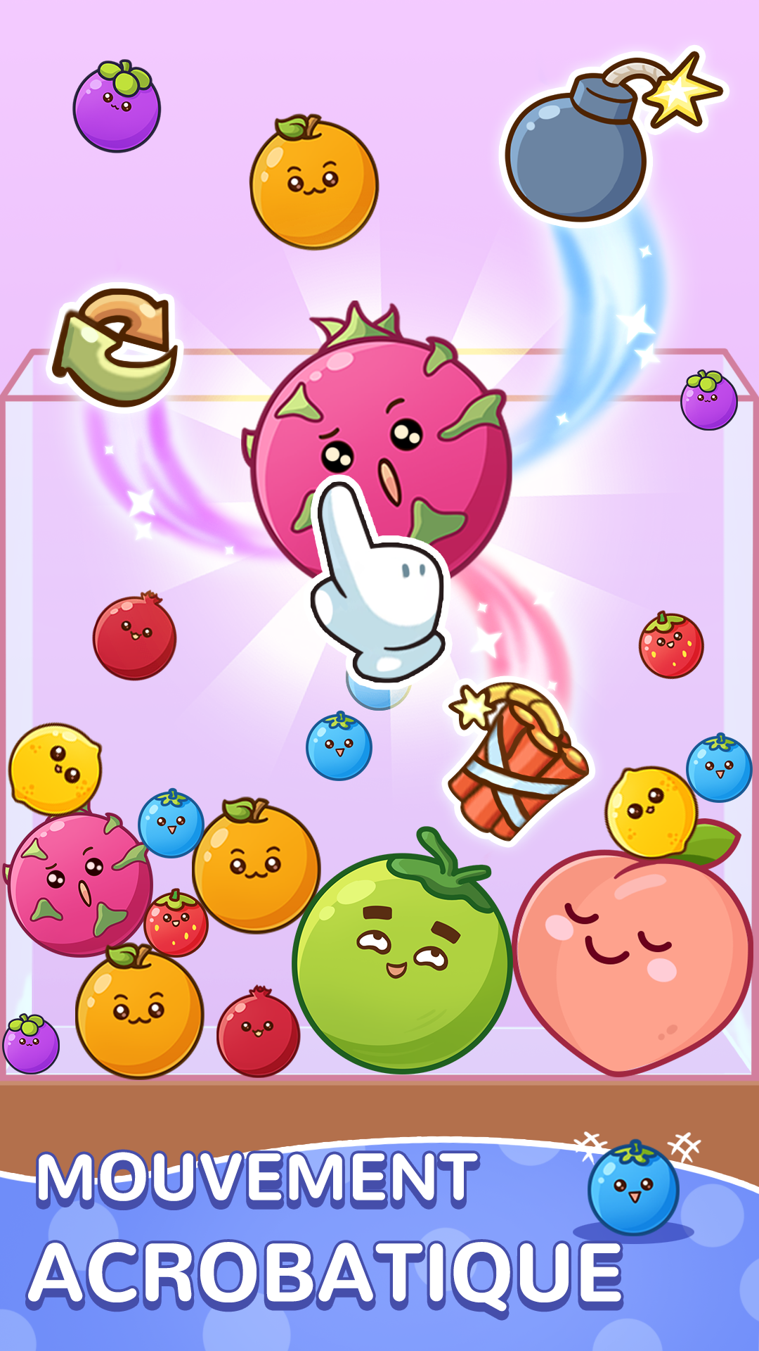اسکرین شات 1 بازی Fusion de Chute de Fruits