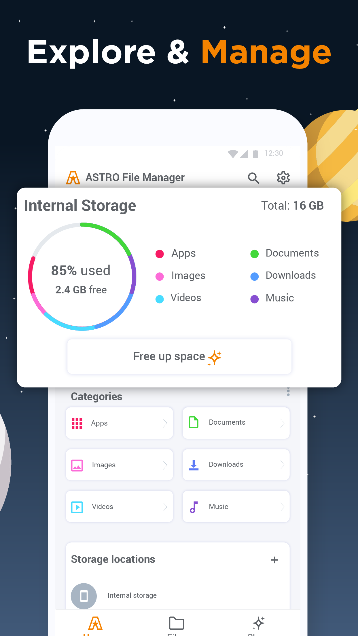 اسکرین شات 3 برنامه ASTRO File Manager & Cleaner