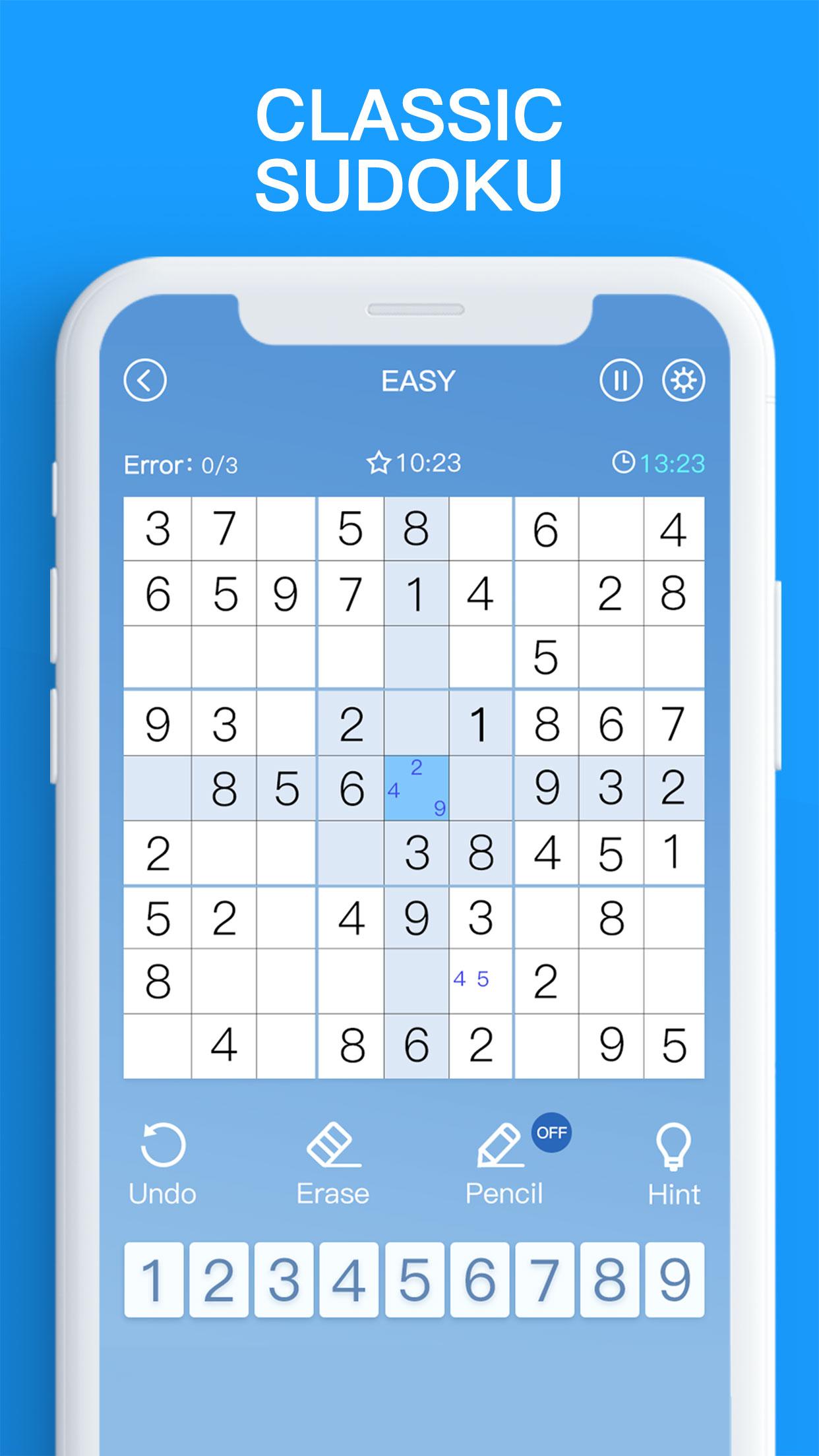 اسکرین شات 1 بازی Sudoku - Classic Puzzles