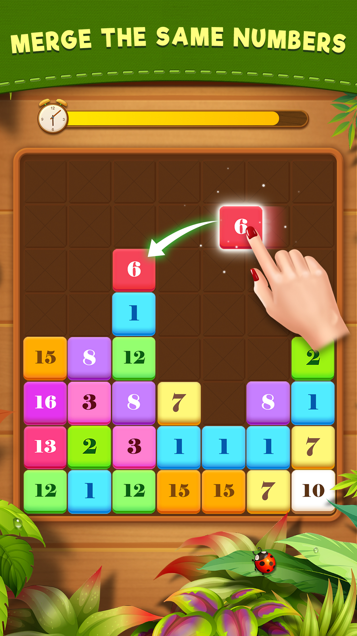 اسکرین شات 1 بازی Drag n Merge: Block Puzzle