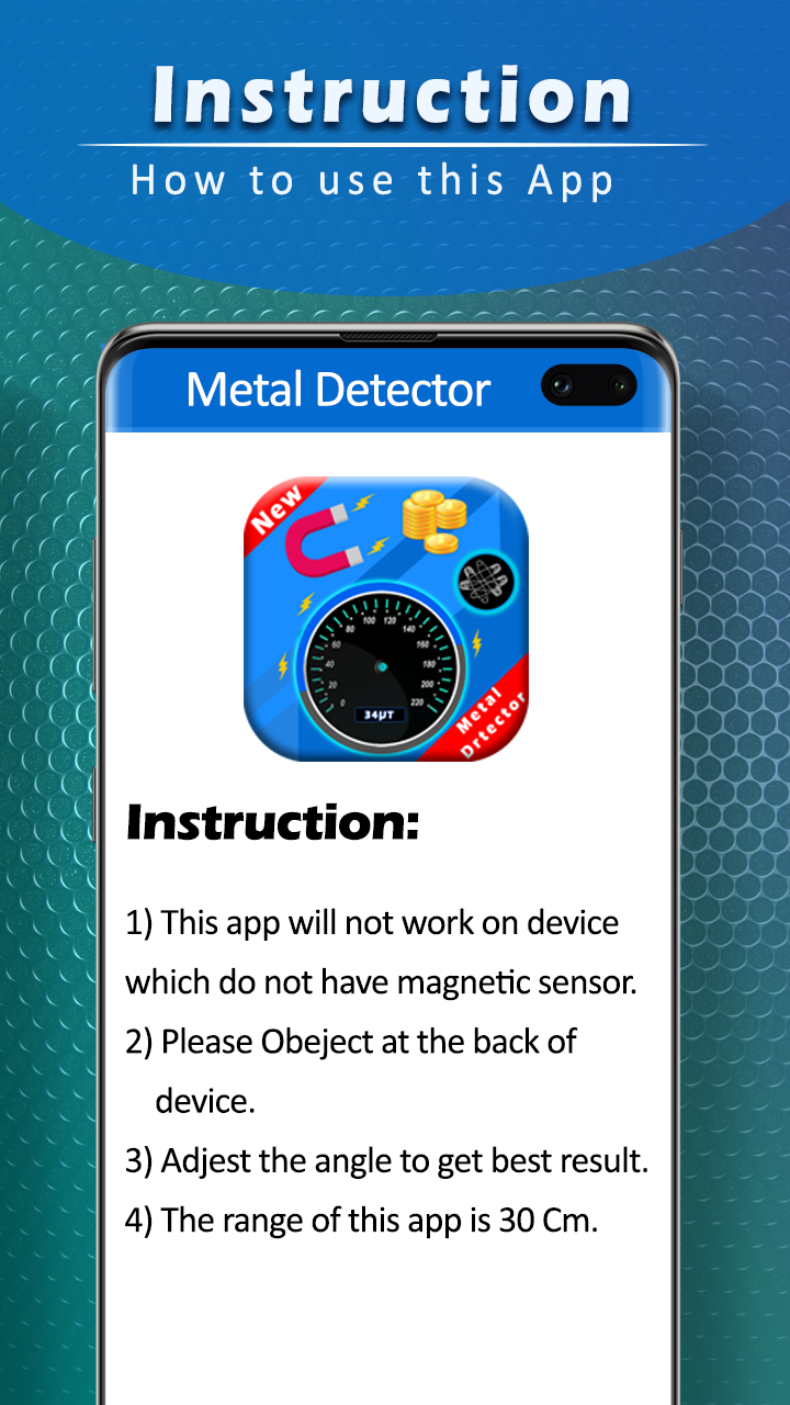 اسکرین شات 5 برنامه Metal And Gold Detector