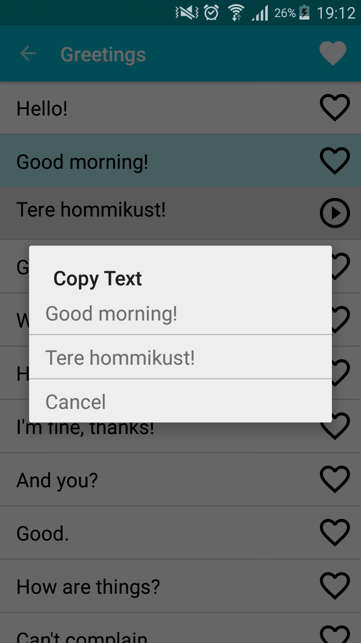 اسکرین شات 4 برنامه Learn Estonian