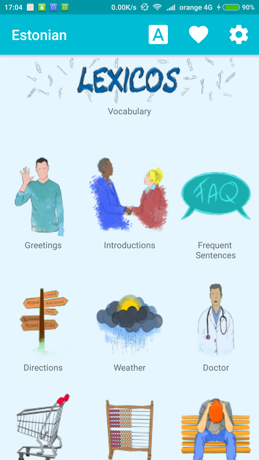 اسکرین شات 1 برنامه Learn Estonian