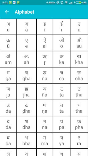 اسکرین شات 2 برنامه Learn Hindi Free