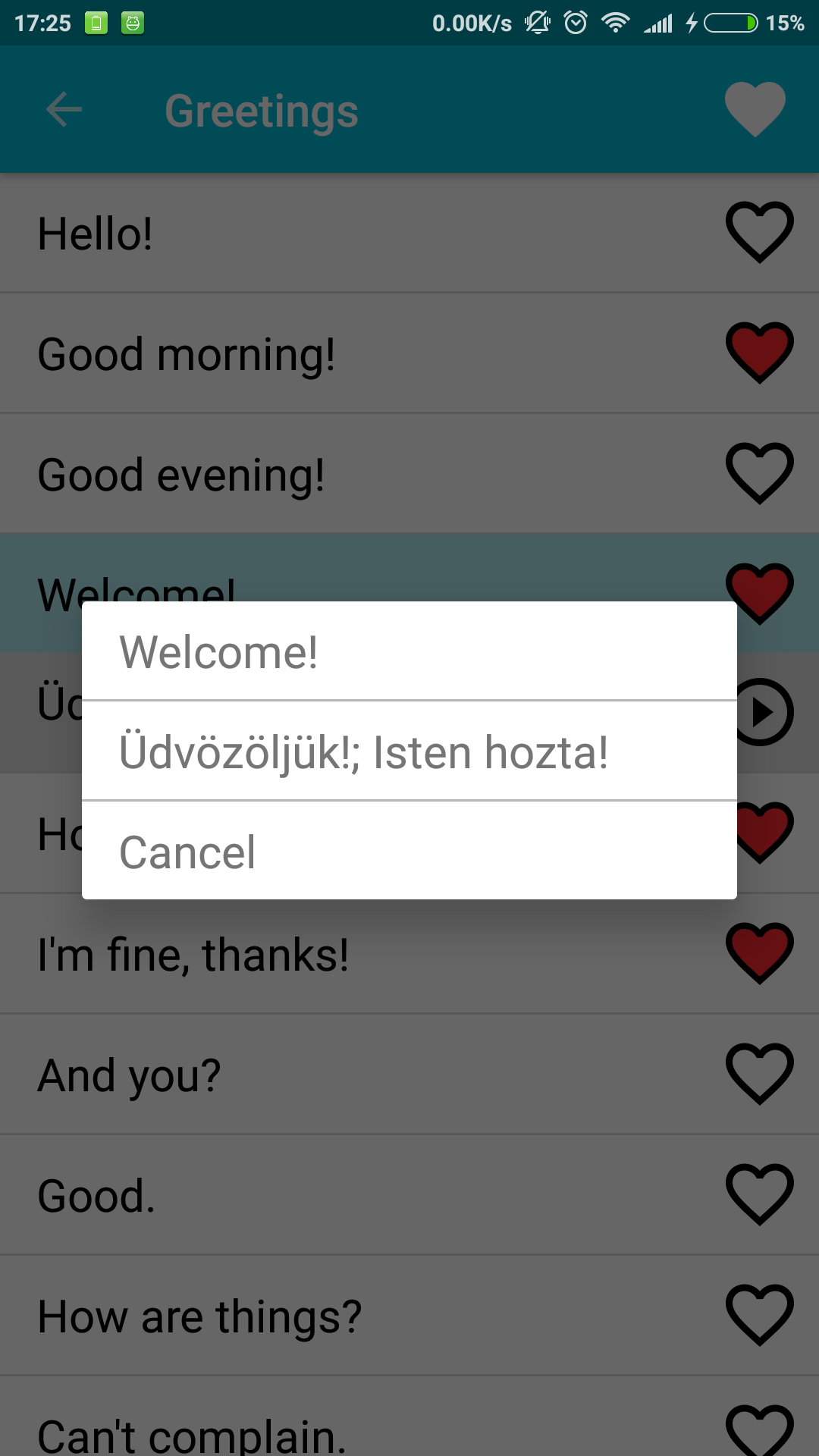 اسکرین شات 4 برنامه Learn Hungarian