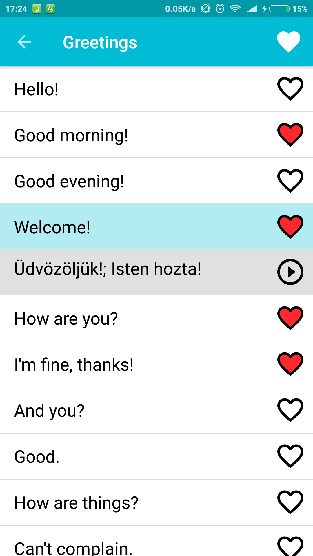 اسکرین شات 3 برنامه Learn Hungarian